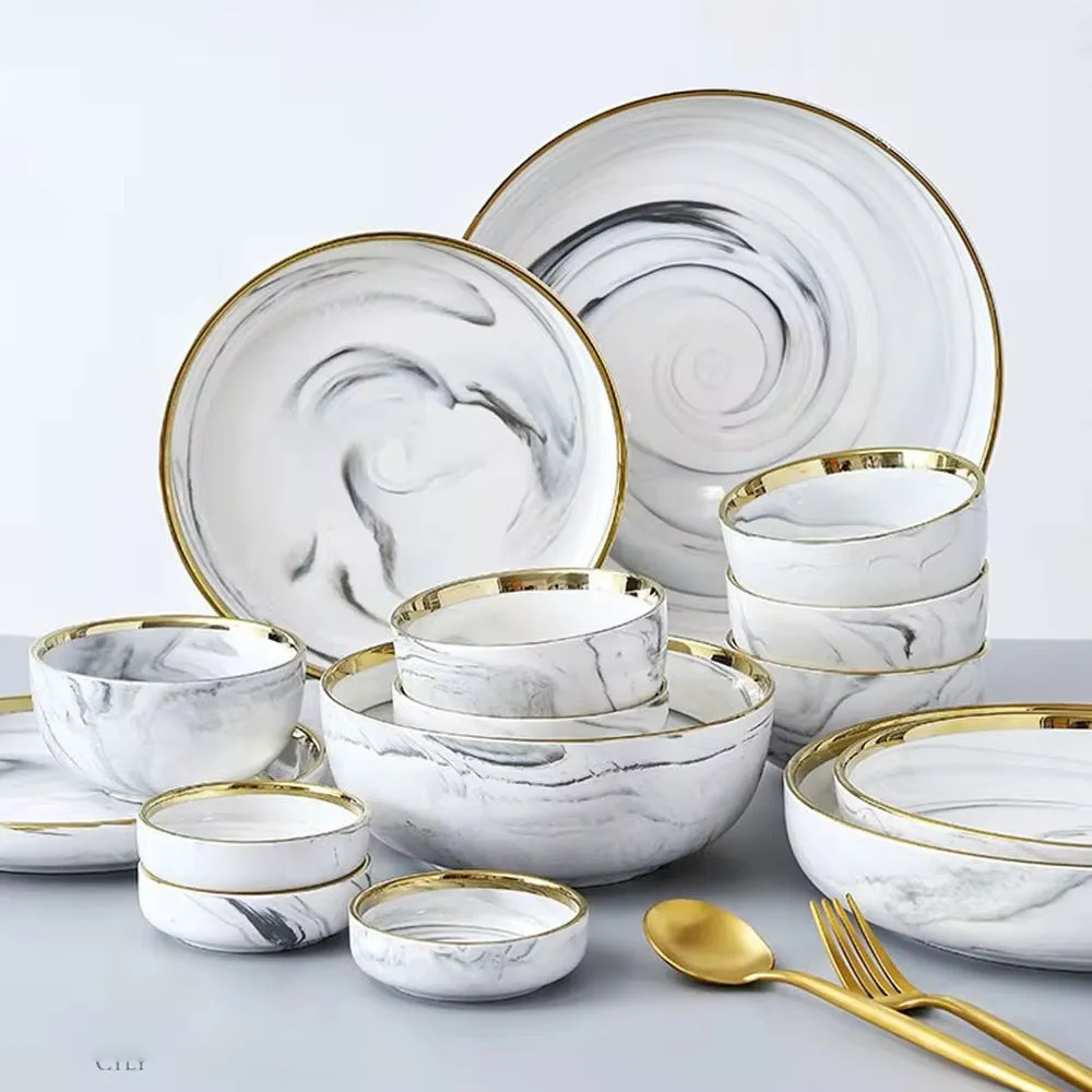 ديكور منزلي فاخر للزفاف والعشاء والحفلات أواني طعام أدوات - Luxury Home Decor Wedding Dinner Party Dinnerware