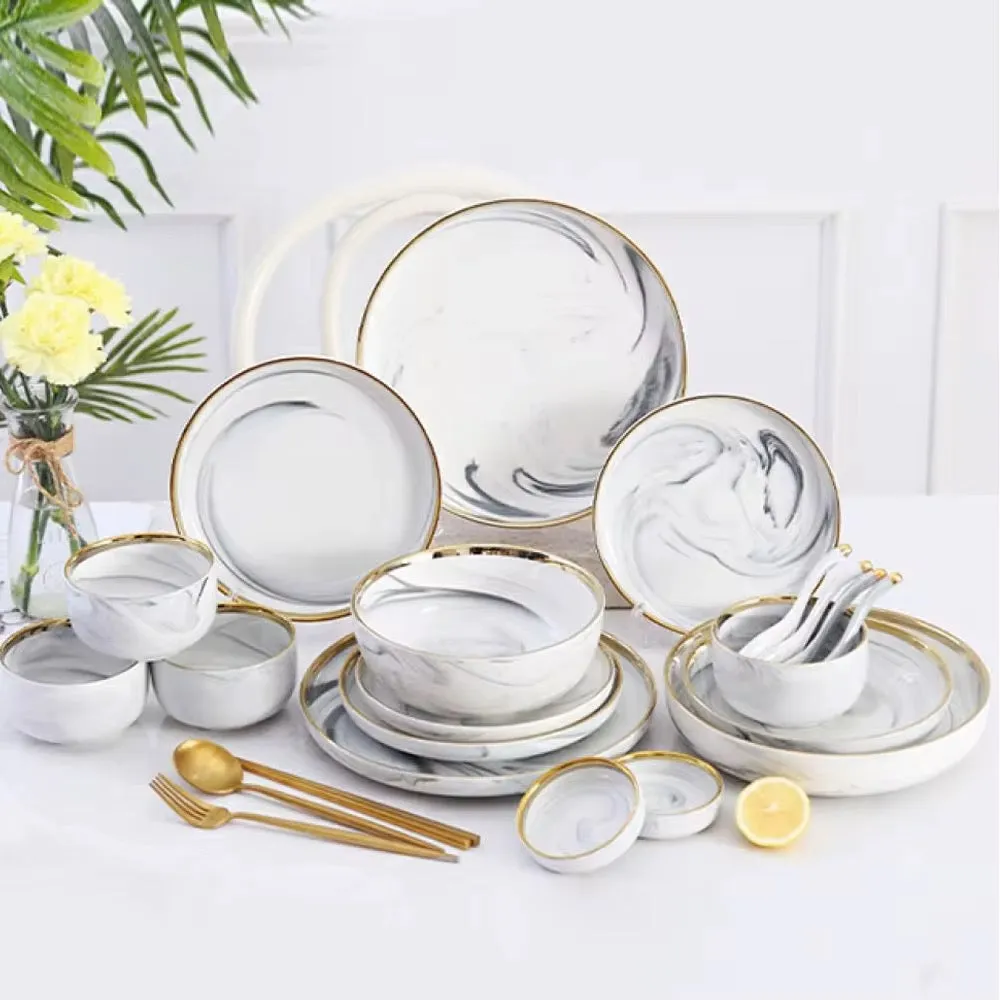 ديكور منزلي فاخر للزفاف والعشاء والحفلات أواني طعام أدوات - Luxury Home Decor Wedding Dinner Party Dinnerware
