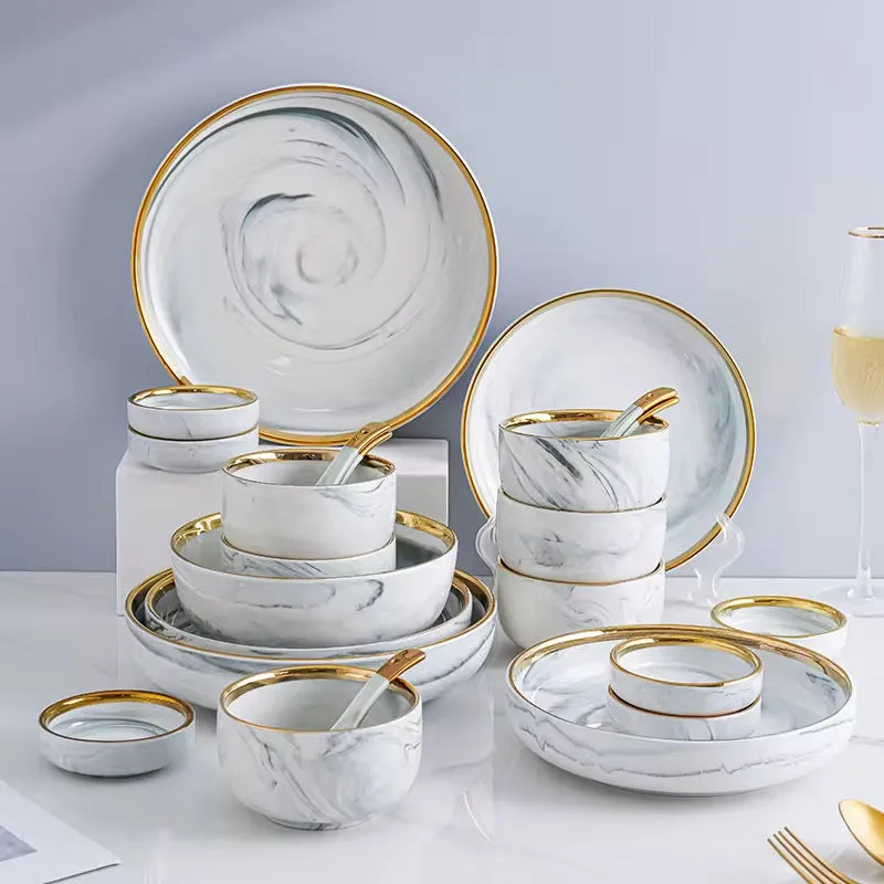 ديكور منزلي فاخر للزفاف والعشاء والحفلات أواني طعام أدوات - Luxury Home Decor Wedding Dinner Party Dinnerware