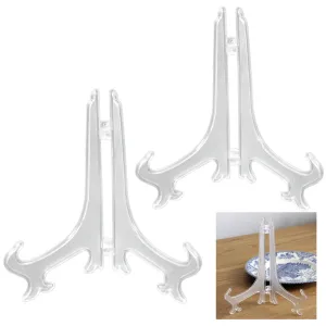 2pc Large Decorative Plate Holder Display Stand Easel Picture Frame Pedestal 10"
