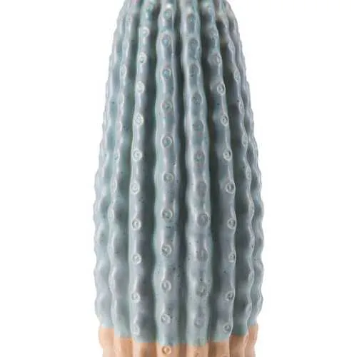 8.3" x 8.3" x 21.3" Green Ceramic Large Vase