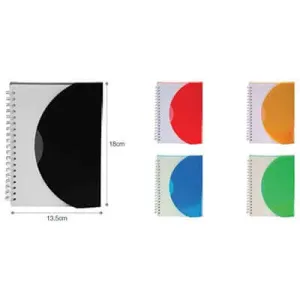A5 Size Plastic Cover Notebook
