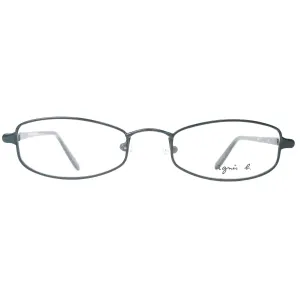 Agnes B Model MT19 Black Metal Oval Glasses