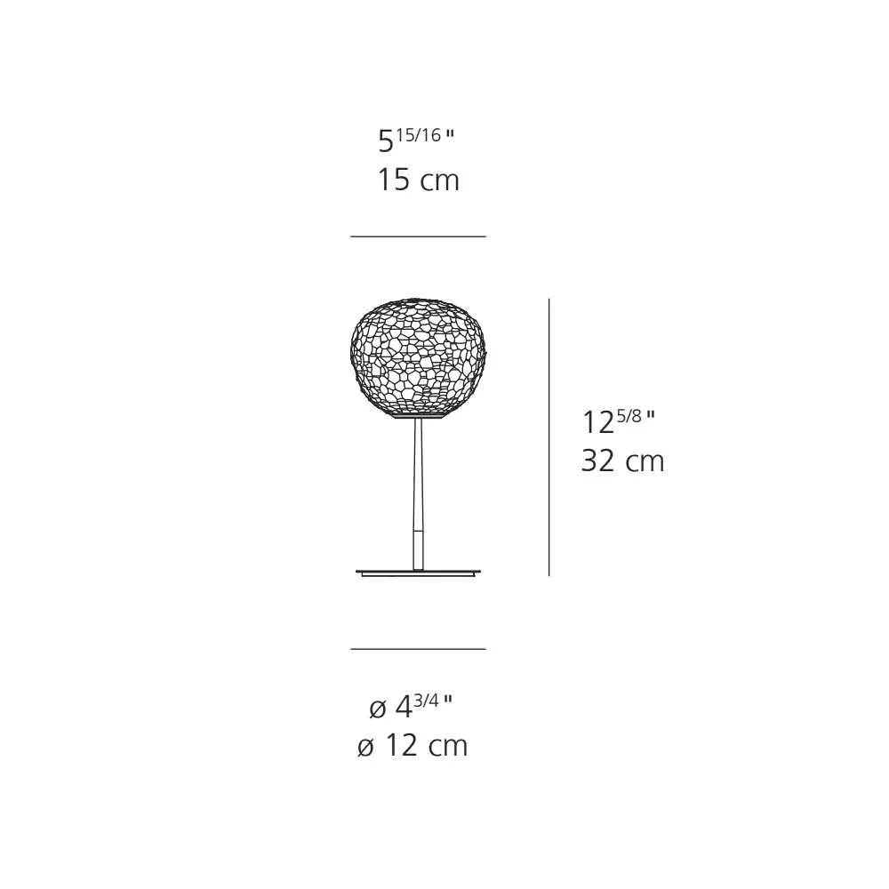 Artemide Meteorite 15 Stelo table lamp with stem