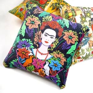 Artistic Allure - Cotton Velvet Cushion Cover