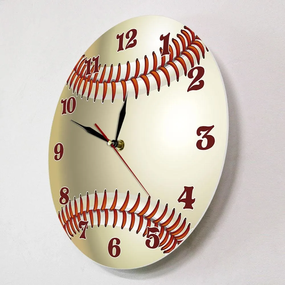 Baseball Custom Name 3d Wall Clock Sports Room Wall Decor Personalized your Name