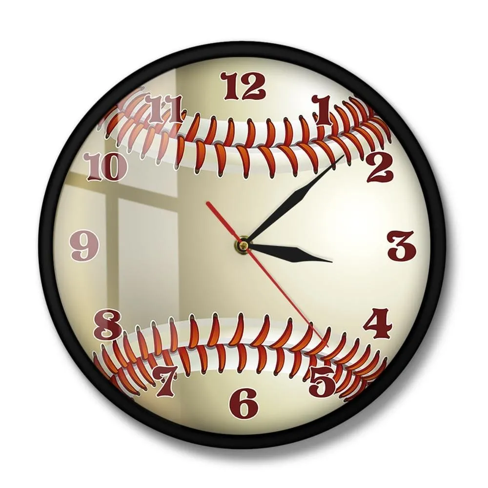 Baseball Custom Name 3d Wall Clock Sports Room Wall Decor Personalized your Name