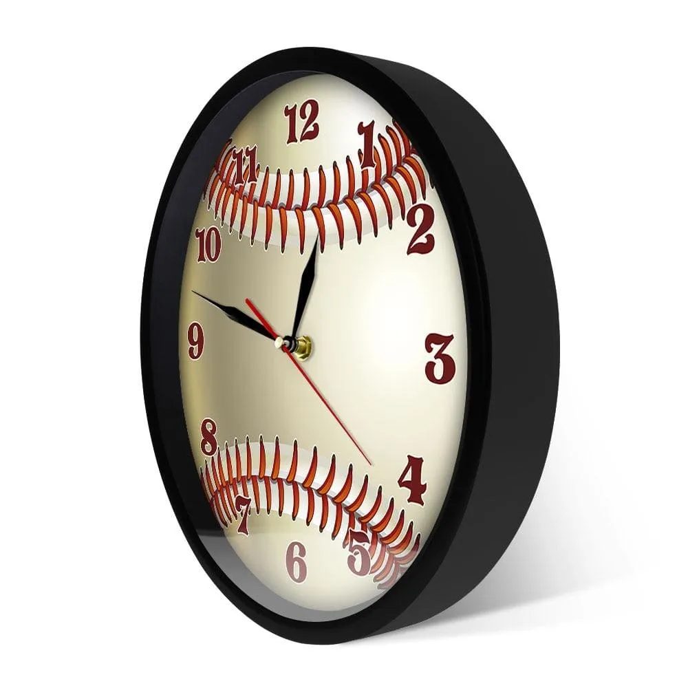 Baseball Custom Name 3d Wall Clock Sports Room Wall Decor Personalized your Name