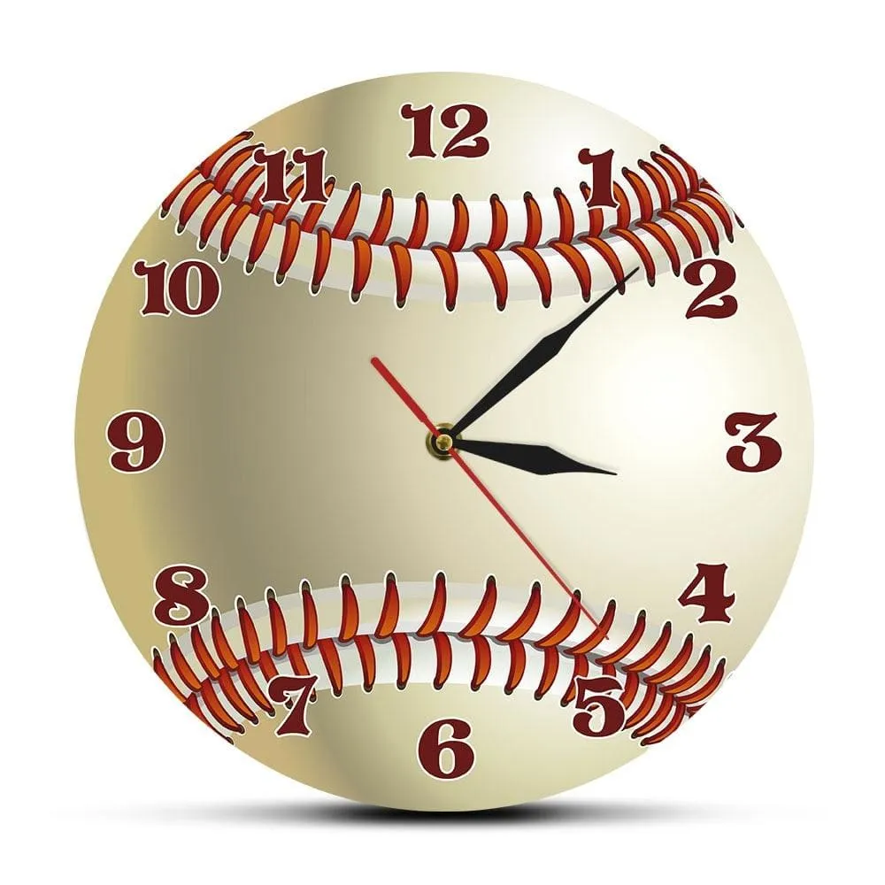 Baseball Custom Name 3d Wall Clock Sports Room Wall Decor Personalized your Name