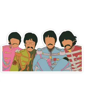 Beatles Sgt Pepper Vinyl Sticker