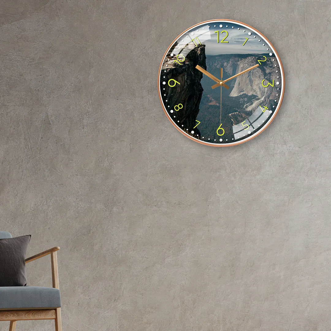 Beautiful mountain wall clock