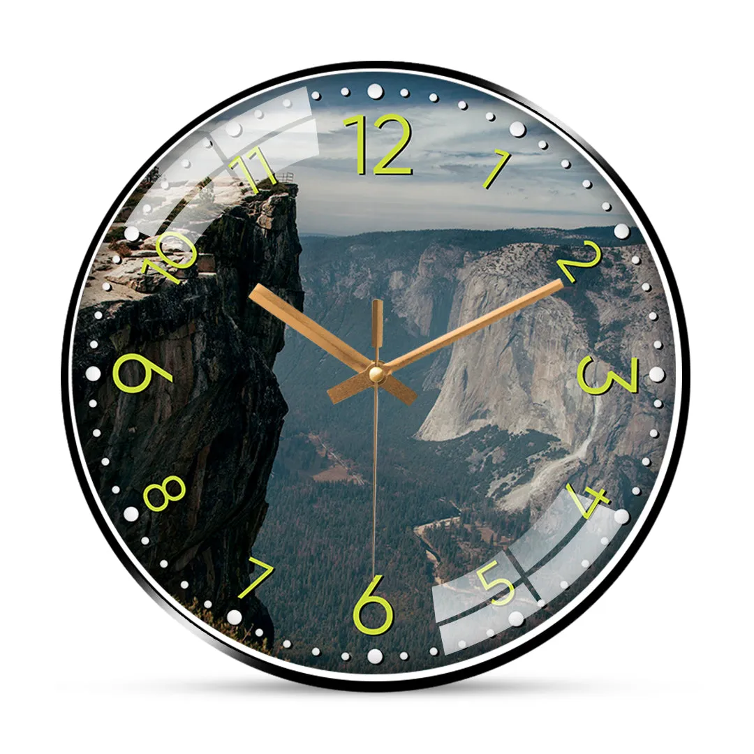Beautiful mountain wall clock