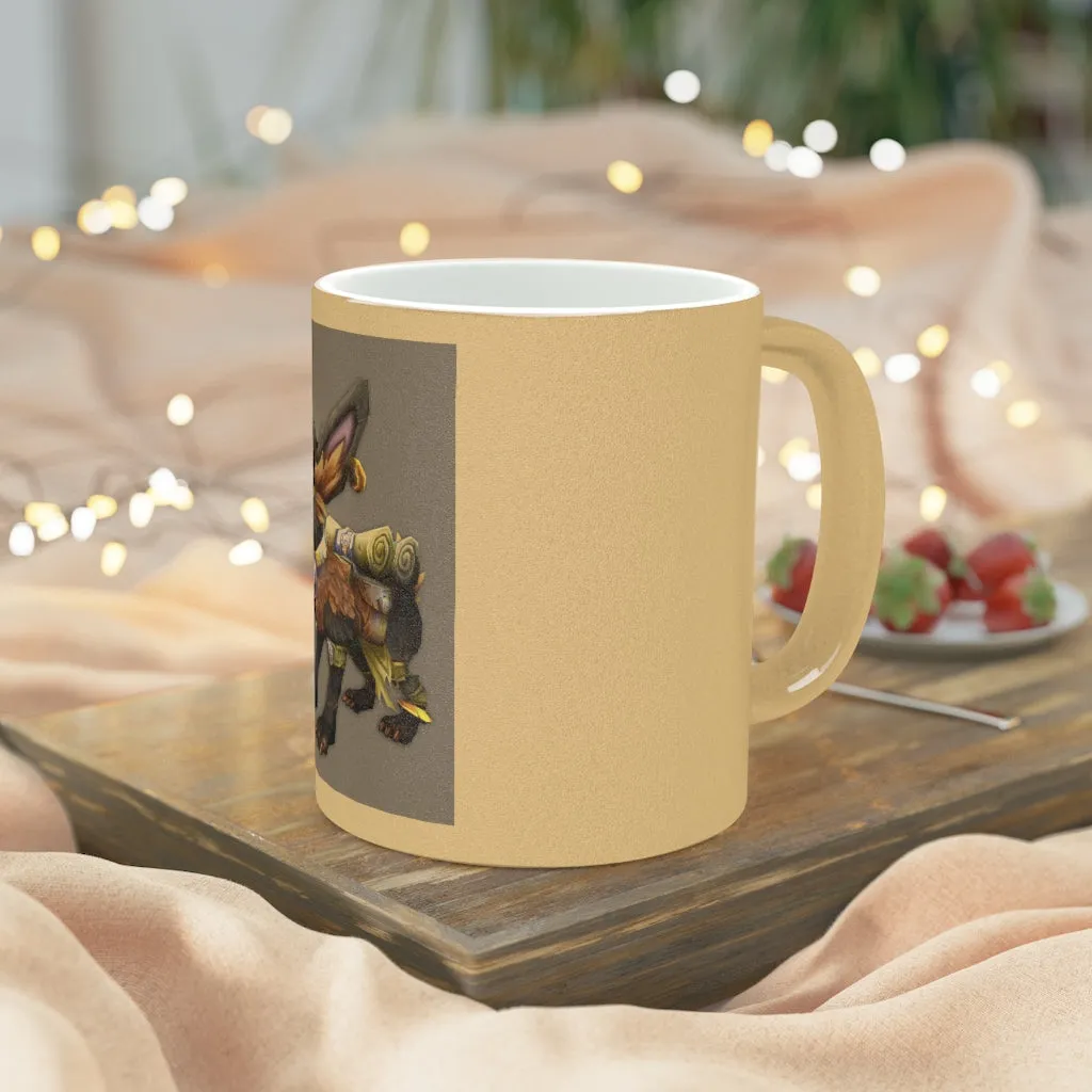 Black Amara Metallic Mug (Silver / Gold)