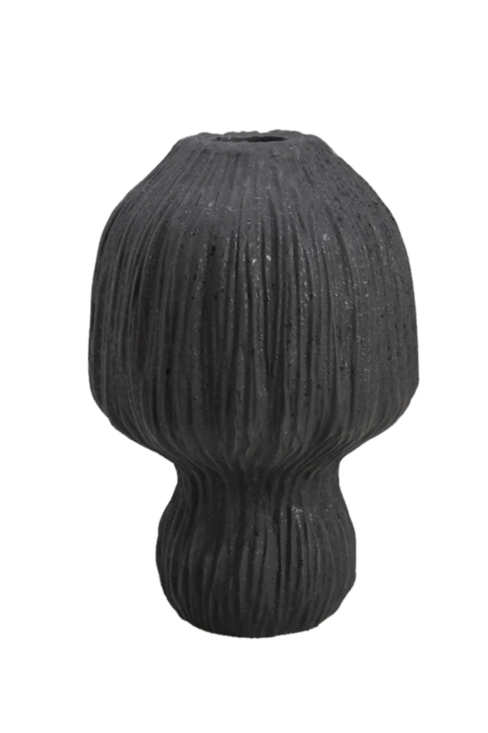 Black Hand-Casted Textured Vase | Liang & Eimil Morel