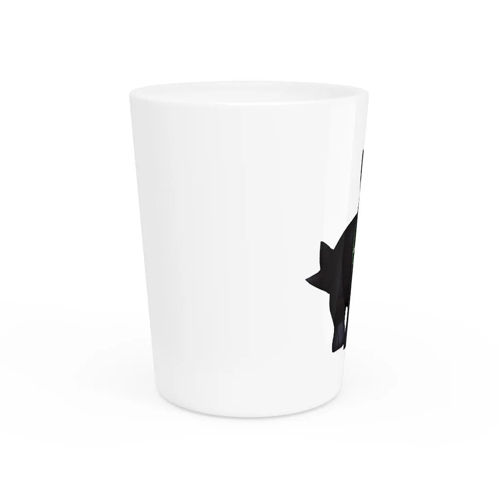 Black Kitty Shot Glass