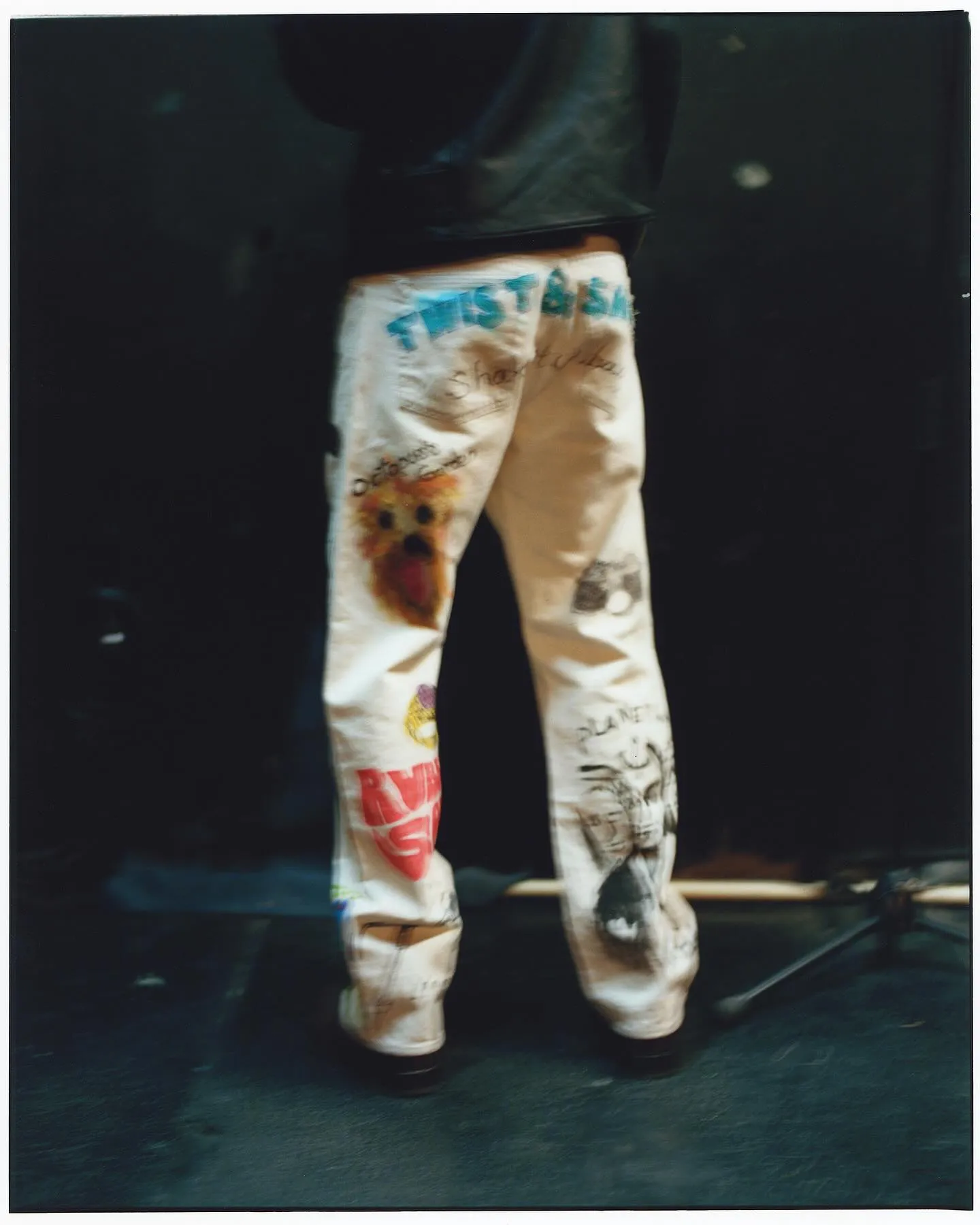 BLACKBIRD "Straight Denim Pant" (Hand Painted)