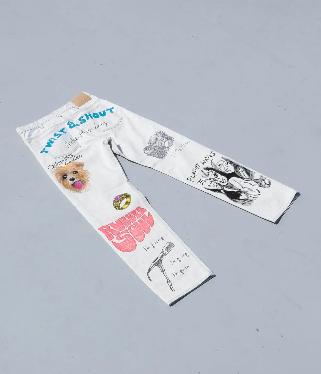 BLACKBIRD "Straight Denim Pant" (Hand Painted)