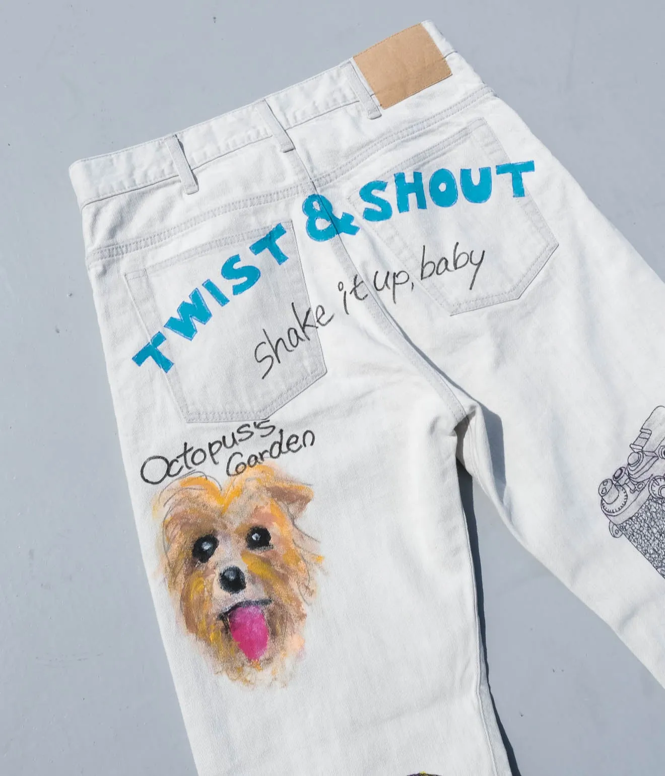 BLACKBIRD "Straight Denim Pant" (Hand Painted)