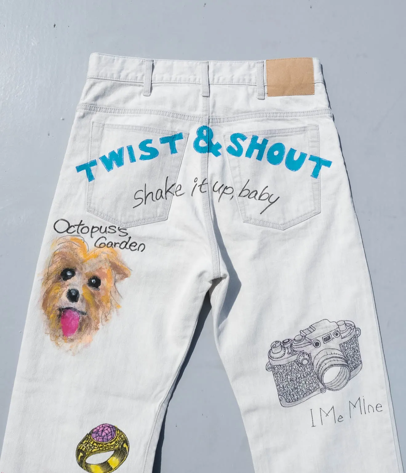 BLACKBIRD "Straight Denim Pant" (Hand Painted)