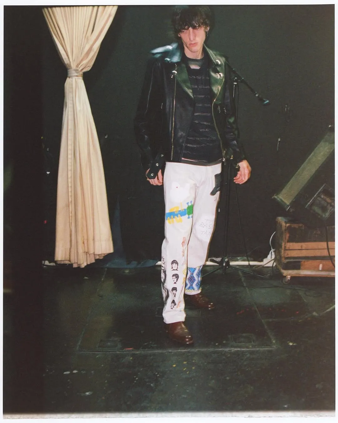 BLACKBIRD "Straight Denim Pant" (Hand Painted)