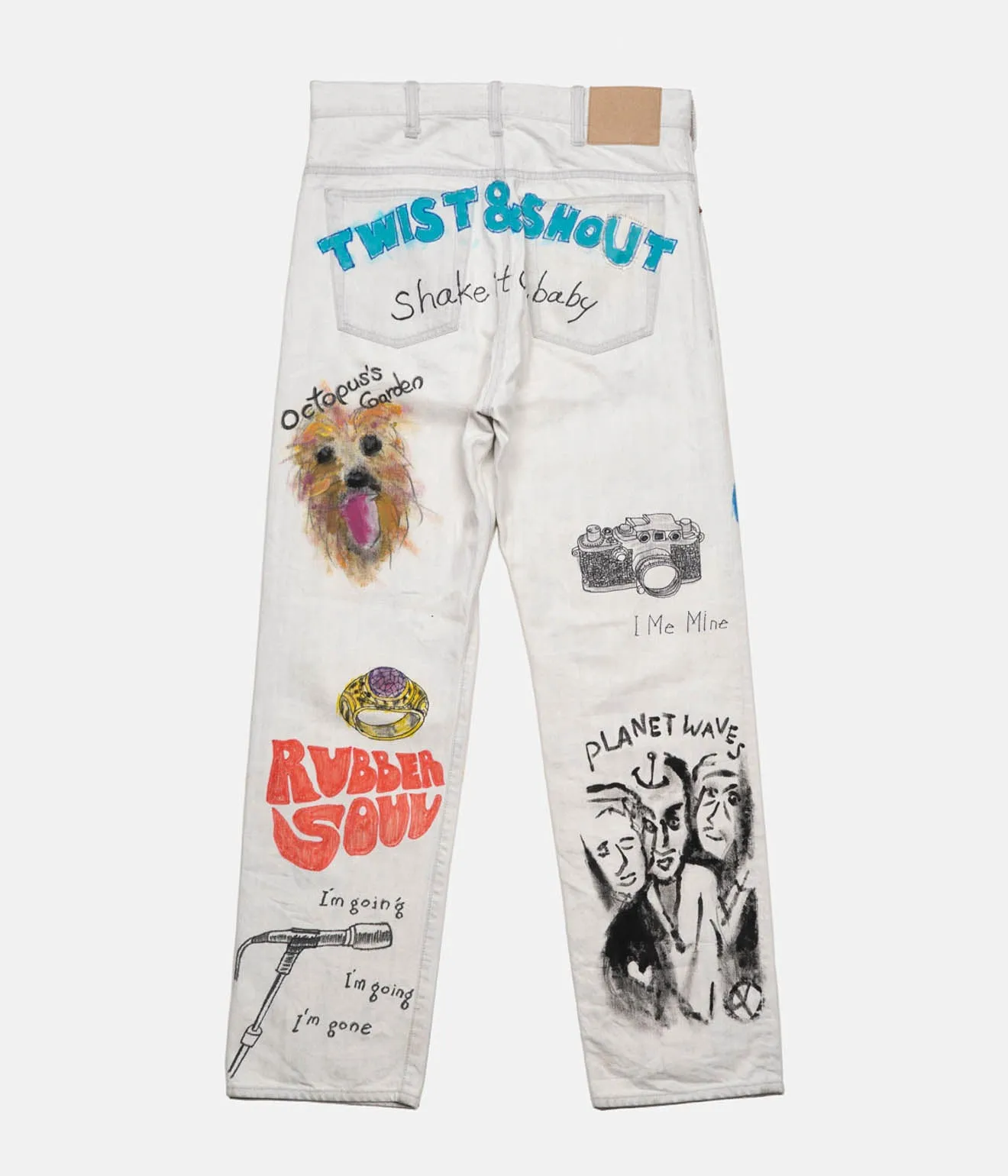 BLACKBIRD "Straight Denim Pant" (Hand Painted)