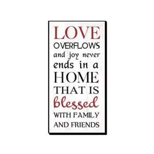 'Blessed Home' Plaque