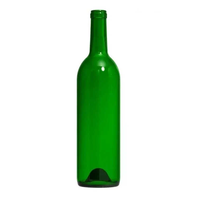 Bordeaux Wine Bottles - 750 ml, Champagne Green - Case of 12