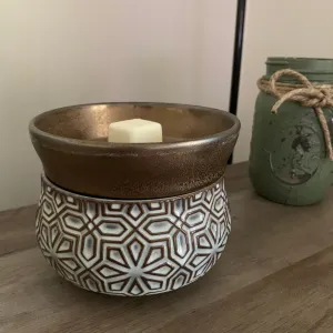 Bronze Geometric Wax Warmer