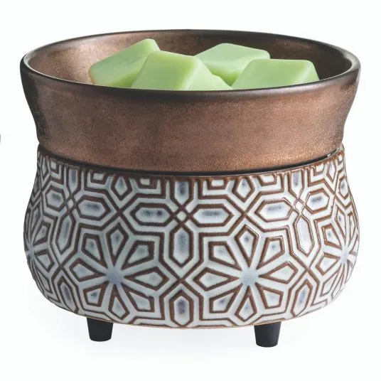 Bronze Geometric Wax Warmer