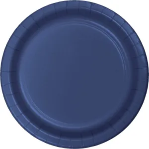 Bulk Navy Sturdy Style 8.75 inch 8.75 inch Paper Dinner Plates (240 per Case)