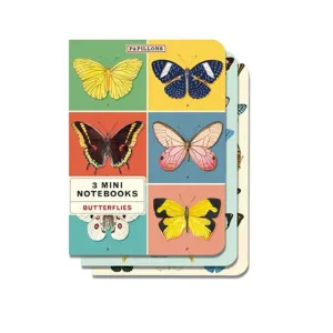 Butterflies Mini Notebooks - Set of Three