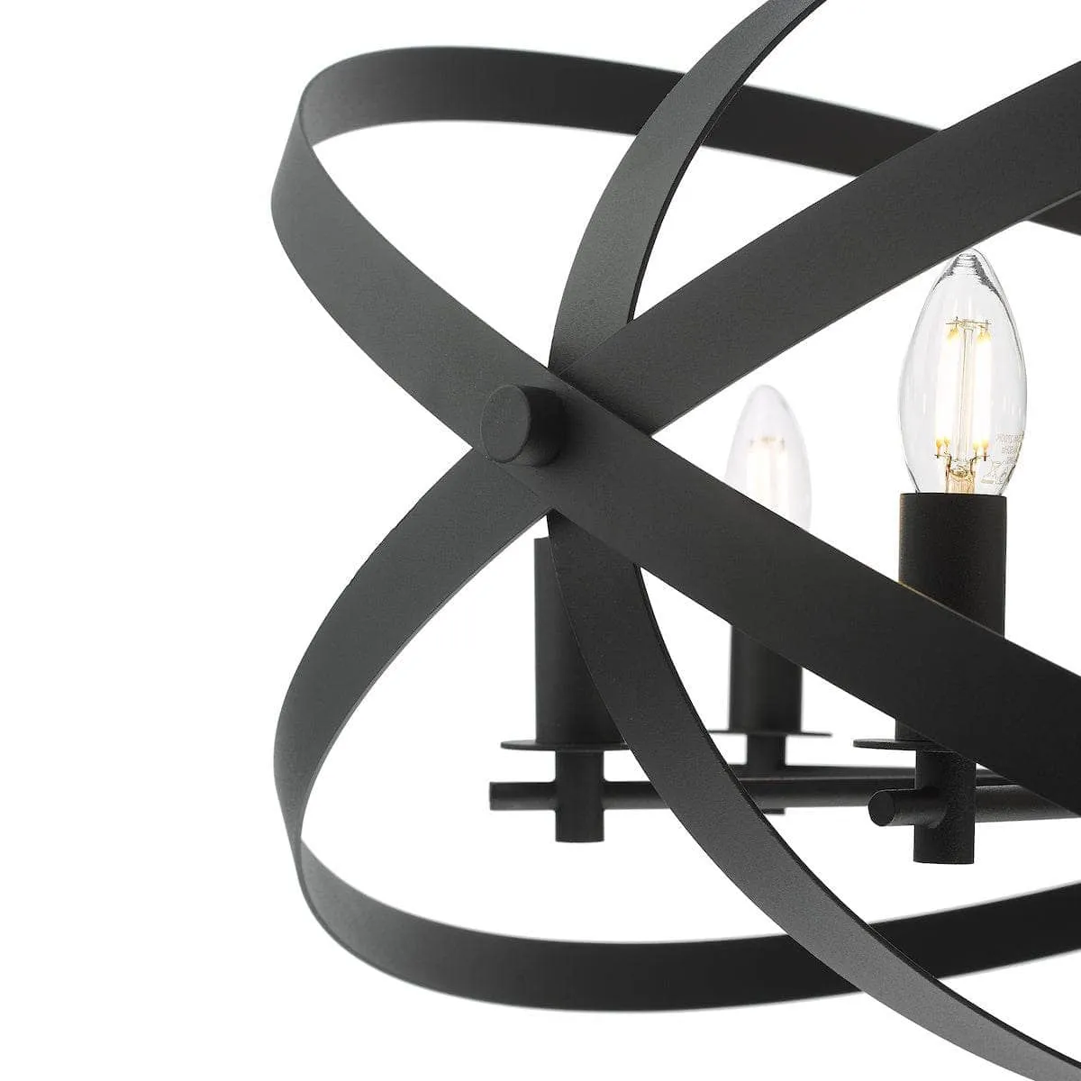 Cadiz 8 Light Pendant Light - Black
