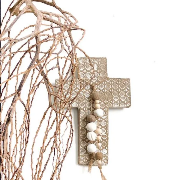 Ceramic Hanging Cross | Moroccan