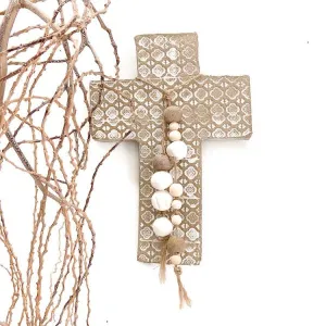 Ceramic Hanging Cross | Moroccan