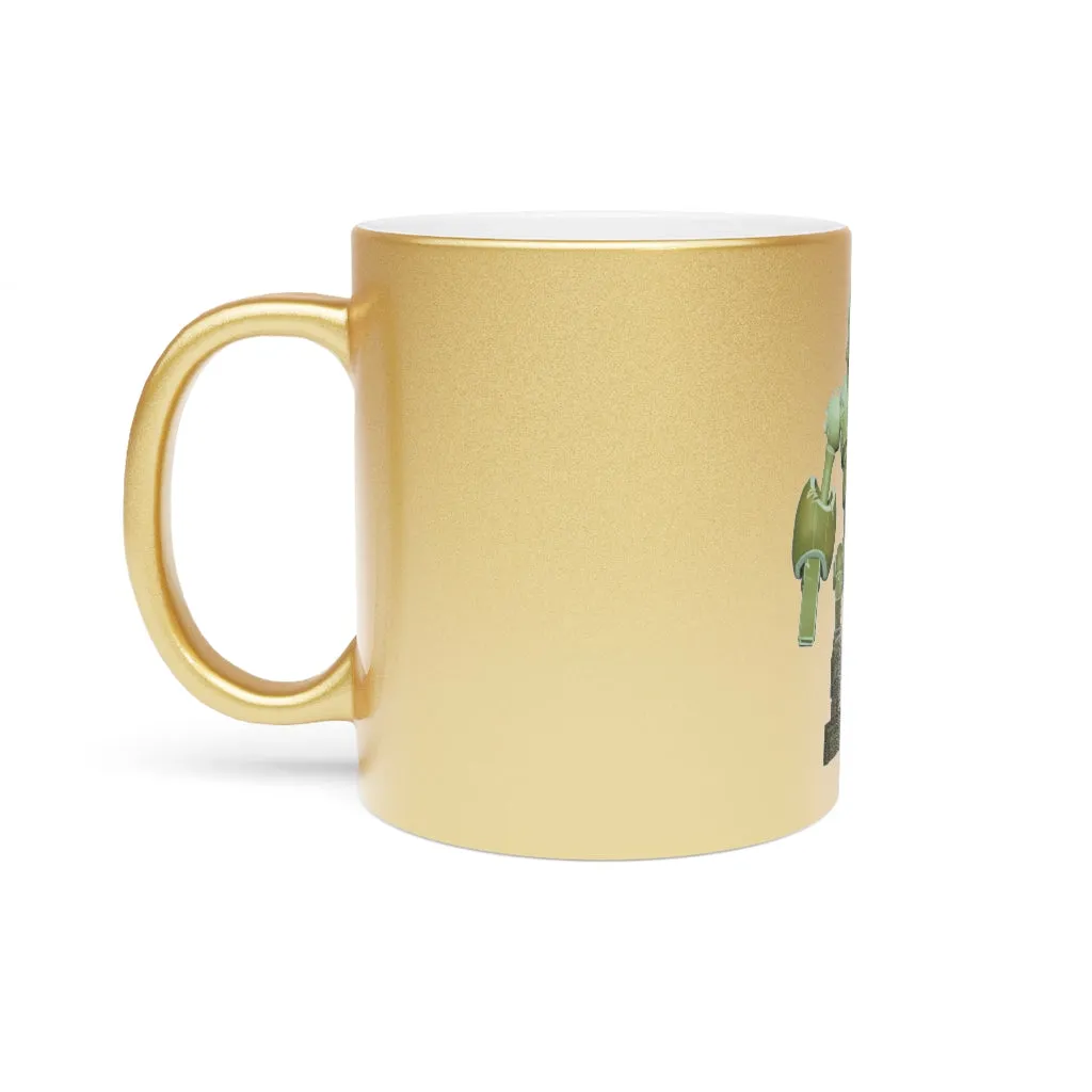 CG Robot Metallic Mug (Silver / Gold)