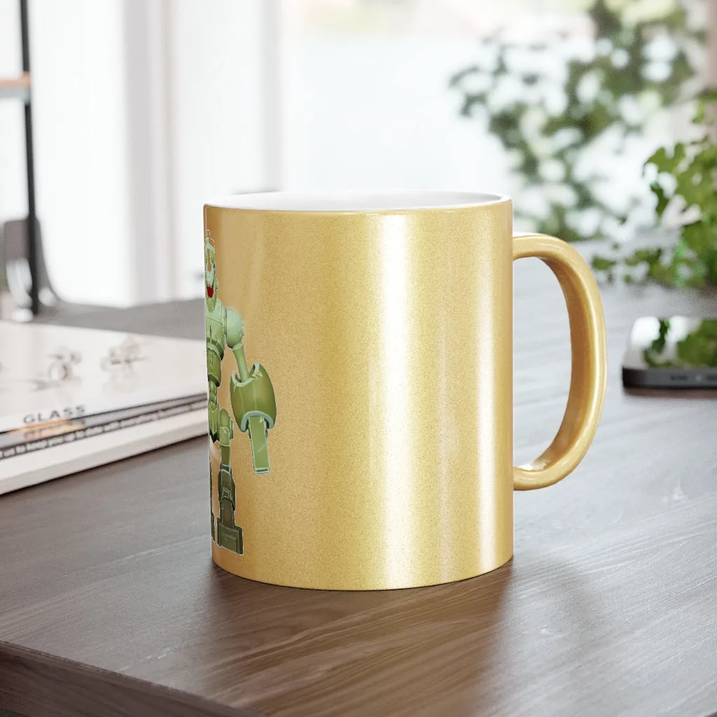CG Robot Metallic Mug (Silver / Gold)