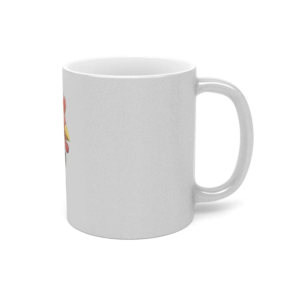 Chicken Metallic Mug (Silver / Gold)