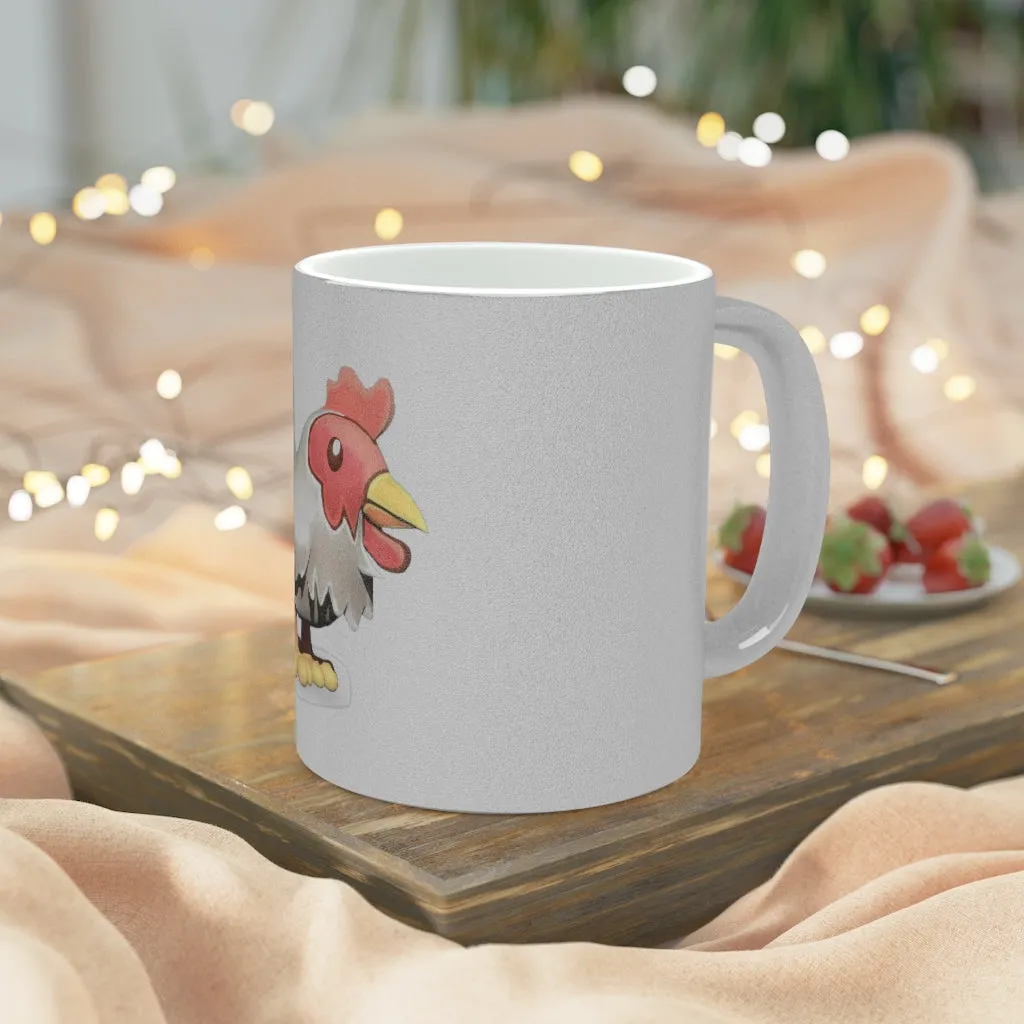 Chicken Metallic Mug (Silver / Gold)