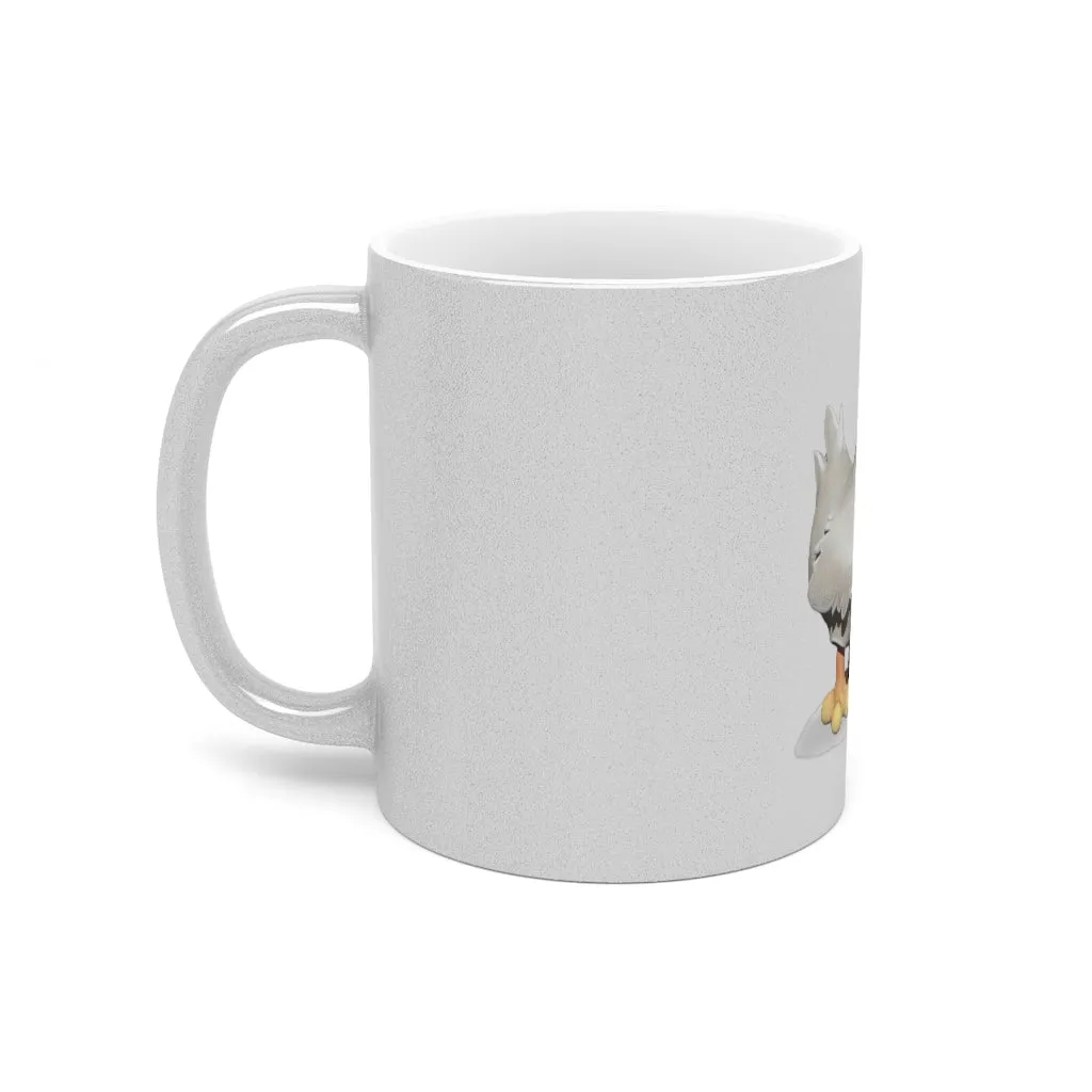 Chicken Metallic Mug (Silver / Gold)
