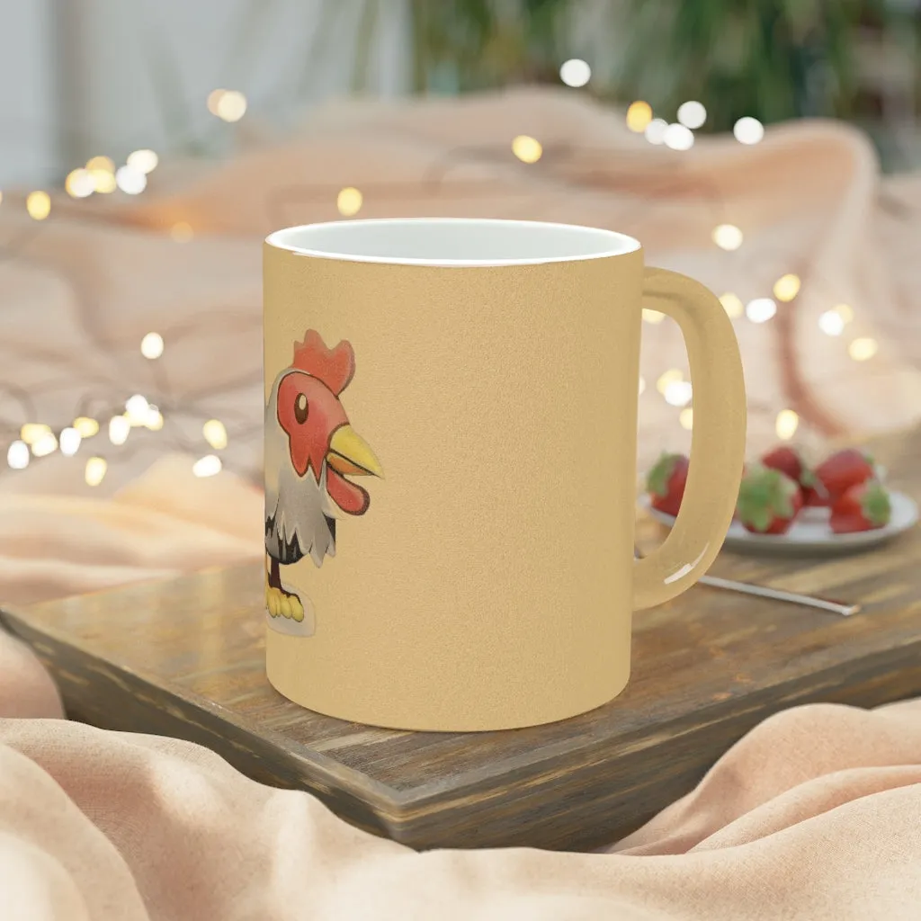Chicken Metallic Mug (Silver / Gold)
