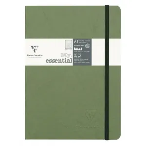 Clairefontaine "My Essential" Bound Paginated Notebook - 96 Dots Sheets - 6 x 8 1/4 - Green
