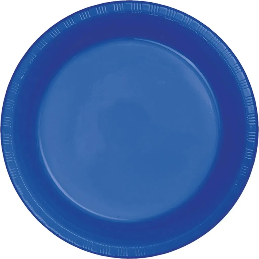 Cobalt Blue Dinner Plates 50ct, 9in