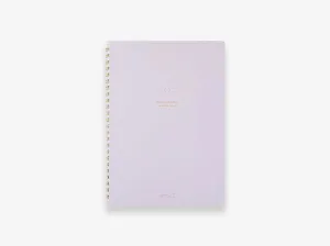 Color Dot Grid Ring Notebook Lilac