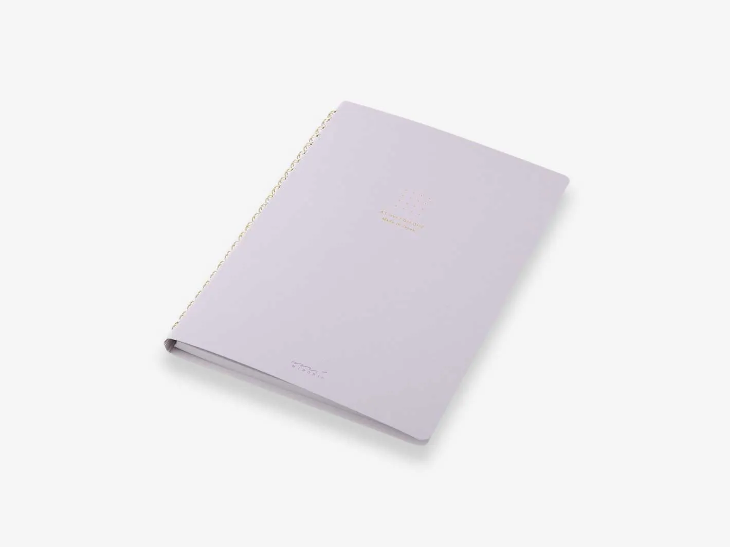 Color Dot Grid Ring Notebook Lilac