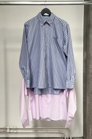 COX shirt stripes blue and pink