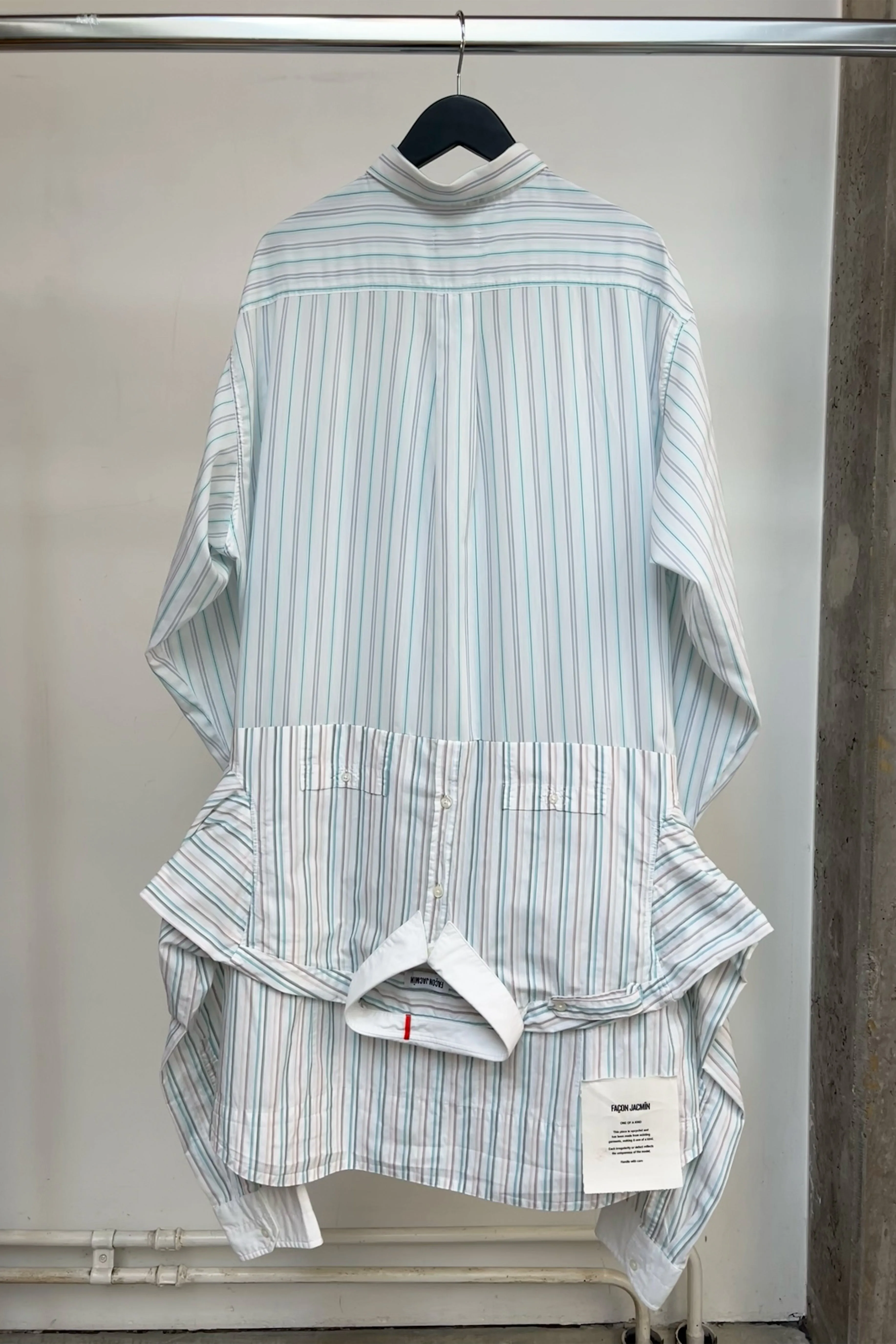COX shirt stripes green