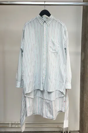 COX shirt stripes green