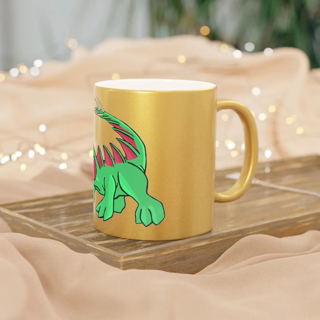 Crocodilas Metallic Mug (Silver / Gold)