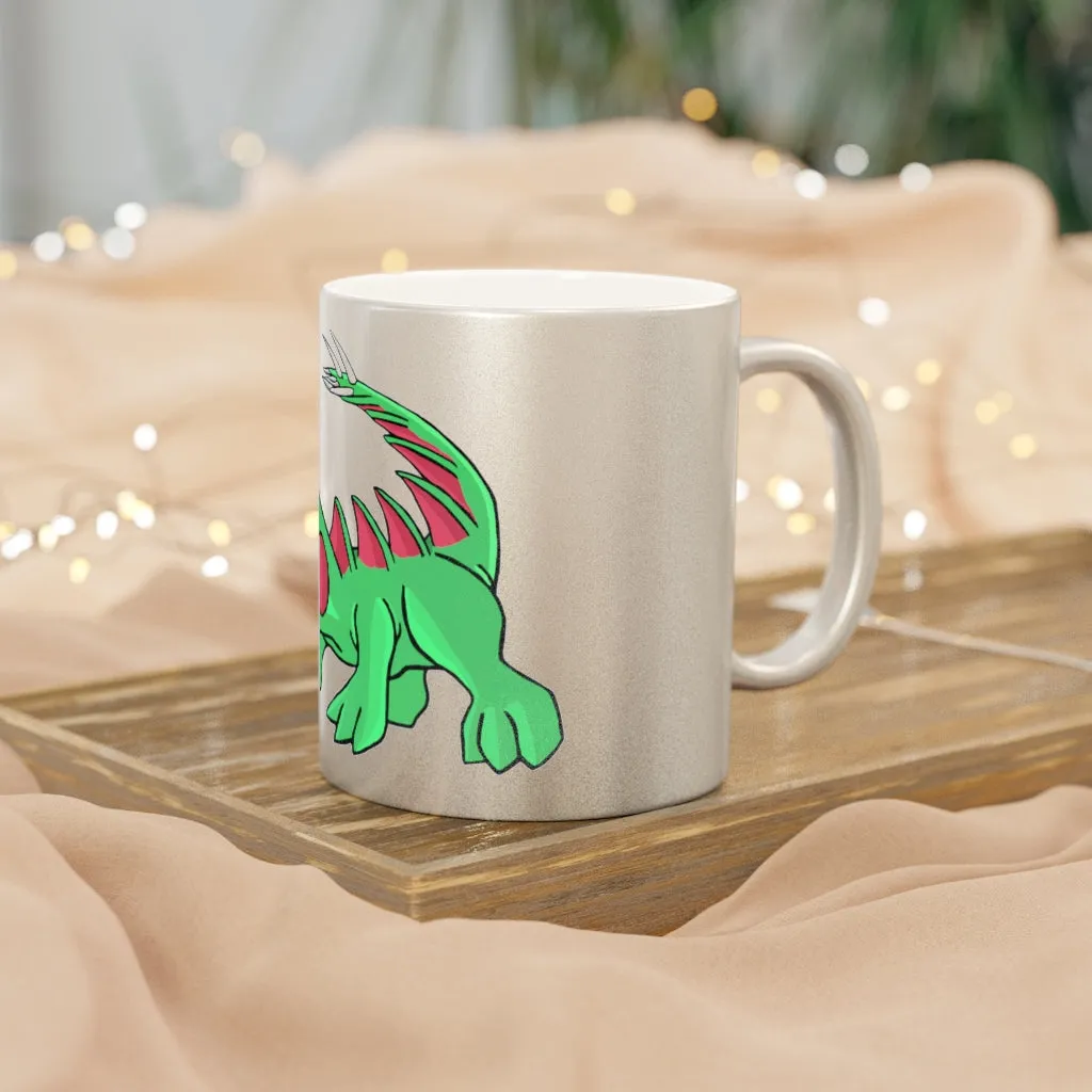 Crocodilas Metallic Mug (Silver / Gold)