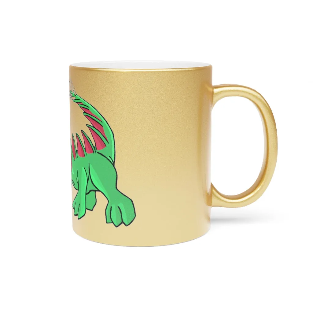 Crocodilas Metallic Mug (Silver / Gold)